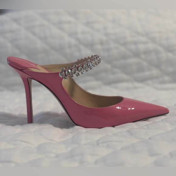Jimmy Choo Shoes - Jimmy Choo Bing 100 Candy Pink Leather Heels | Worn Once | Box + Dust Bags